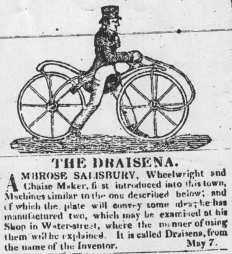 Newspaper ad in Boston (USA) 1819