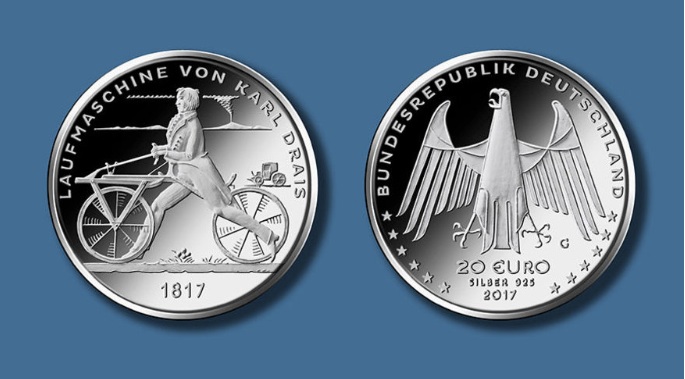 German Euro silver coin 2017; photo: BADV
